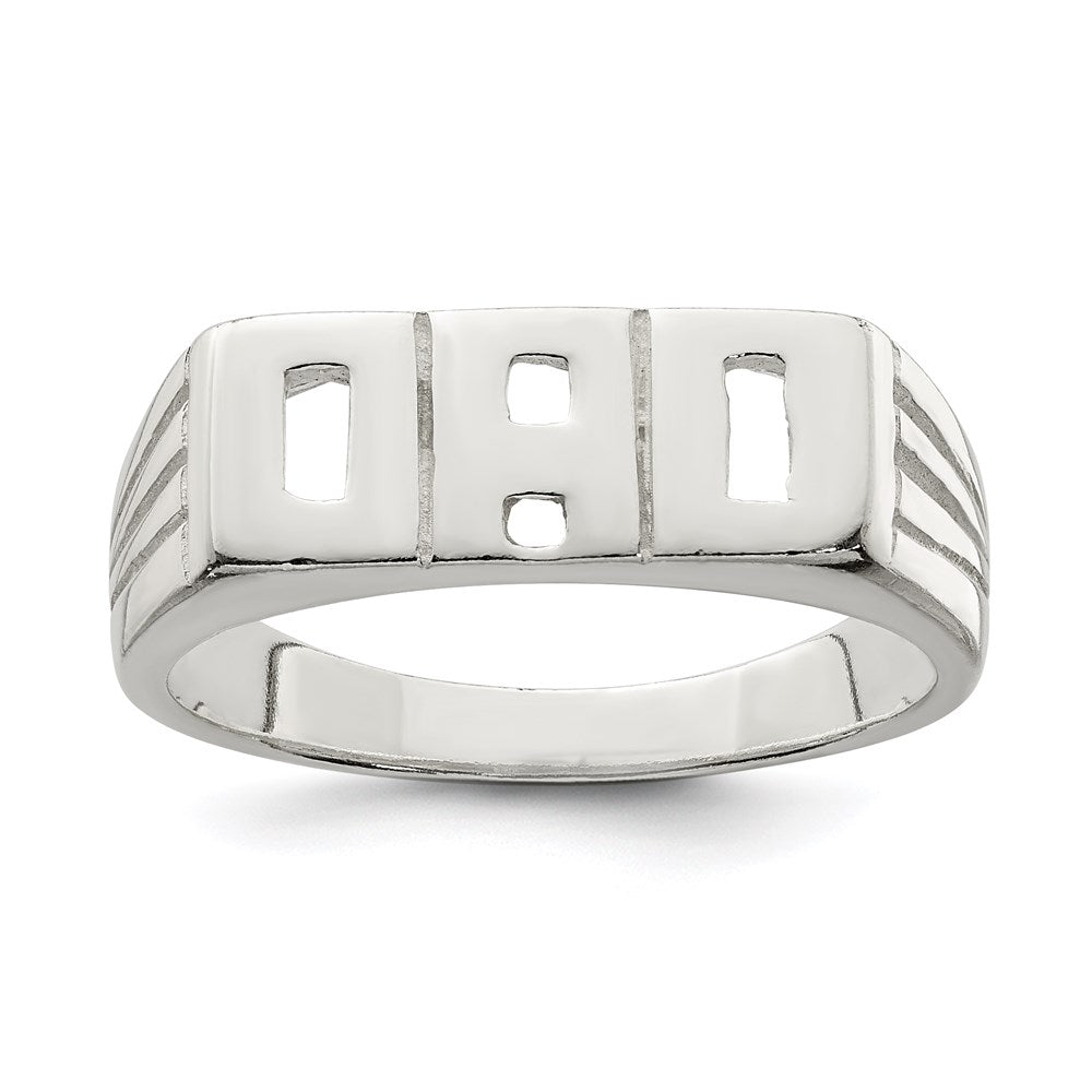 Sterlingsilber Massiv Dad Ring