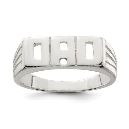 Sterlingsilber Massiv Dad Ring