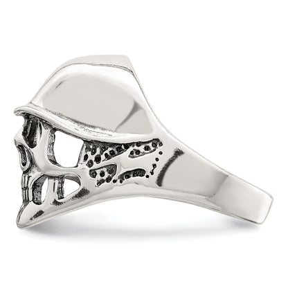 Sterlingsilber Antikisiert Totenkopf Ring