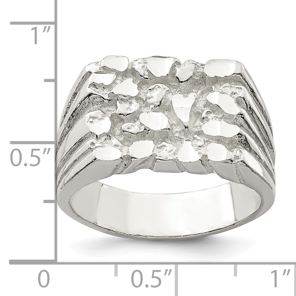 Sterlingsilber Nugget Ring