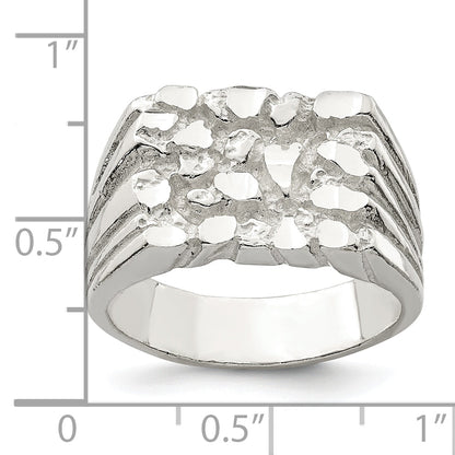 Sterlingsilber Nugget Ring