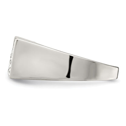 Sterlingsilber Rhodiniert Herren Zirkonia Mode Ring