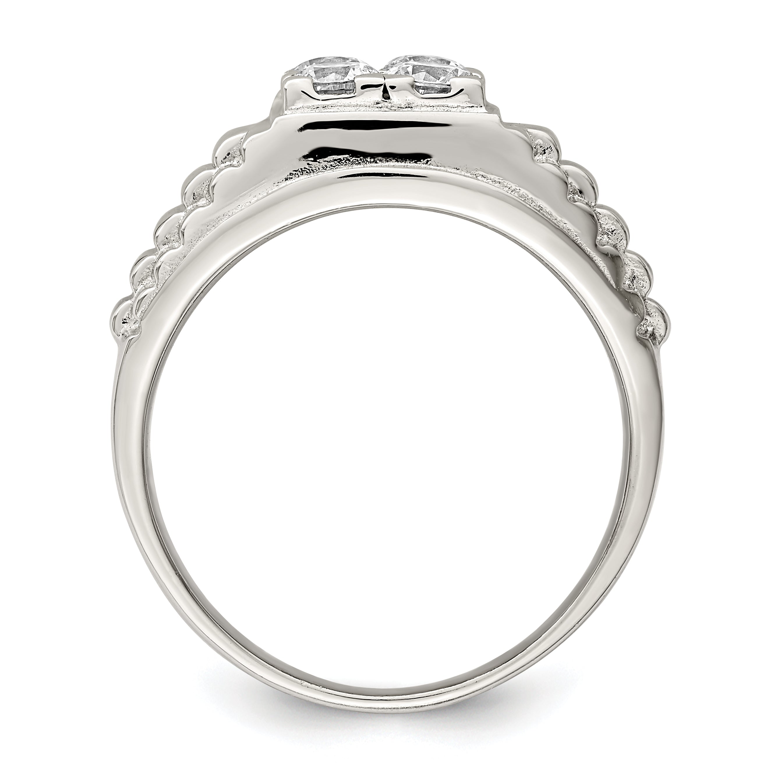 Sterlingsilber Rhodiniert Zirkonia Mode Ring