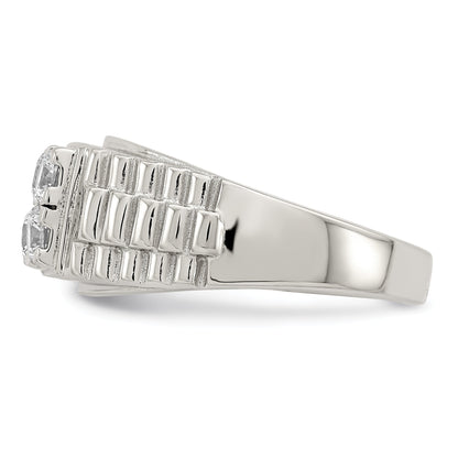 Sterlingsilber Rhodiniert Zirkonia Mode Ring