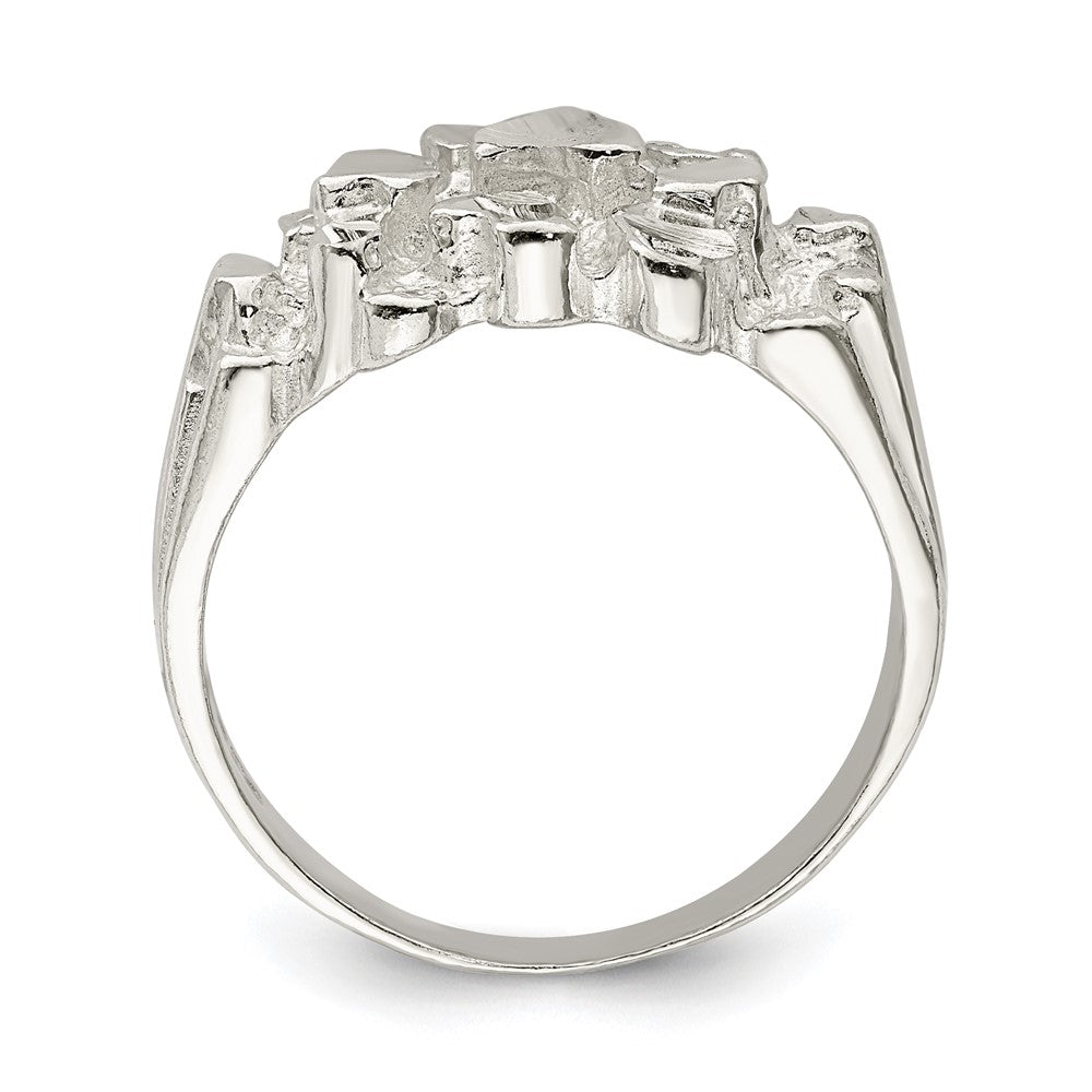 Sterlingsilber Herren Nugget Ring