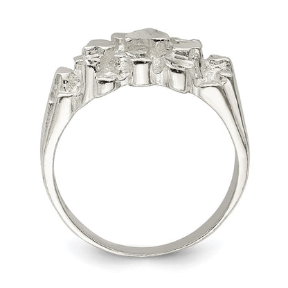 Sterlingsilber Herren Nugget Ring