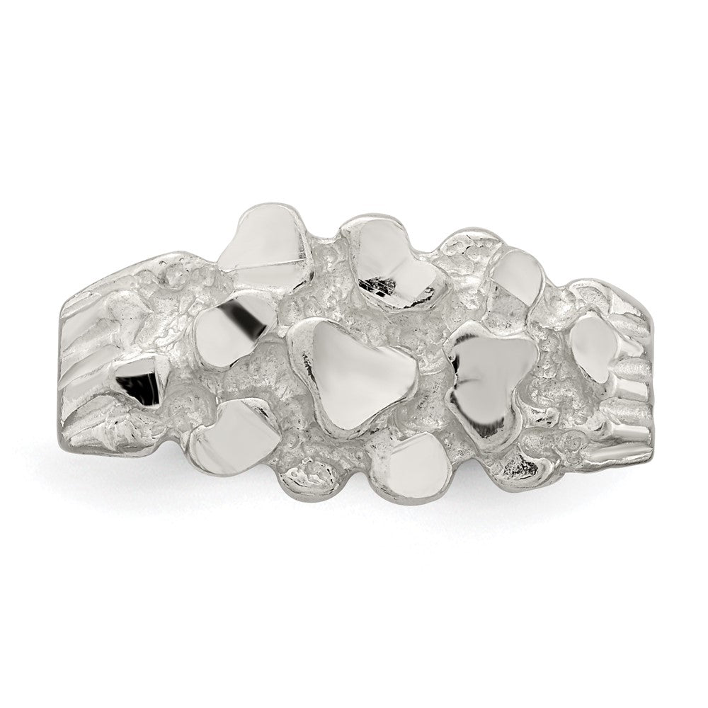 Sterlingsilber Herren Nugget Ring