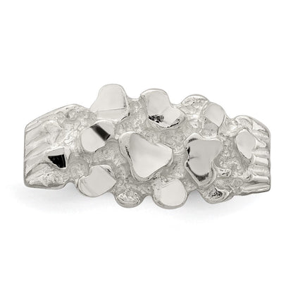 Sterlingsilber Herren Nugget Ring