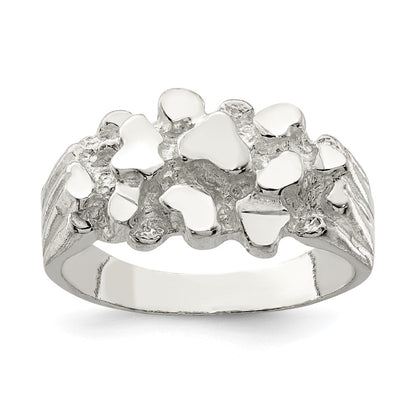 Sterlingsilber Herren Nugget Ring