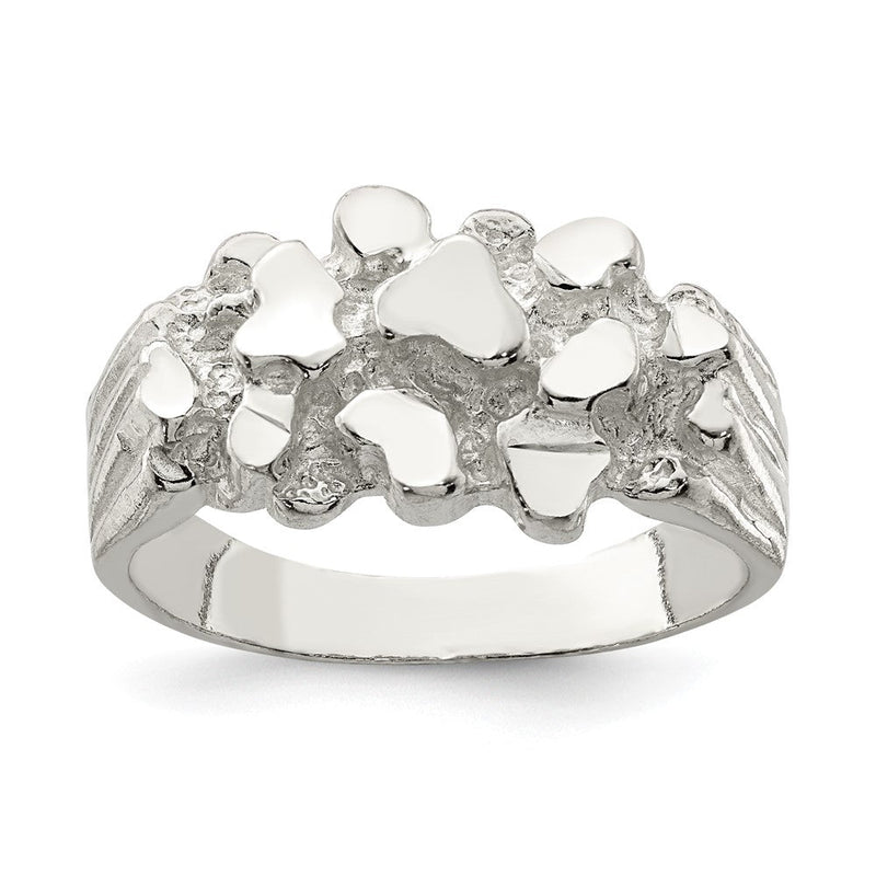 Sterlingsilber Herren Nugget Ring