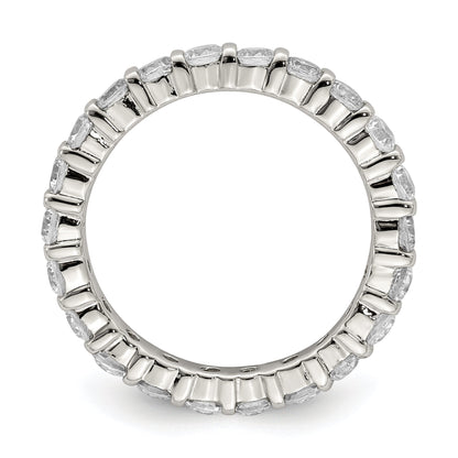 Sterlingsilber Rhodiniert Zirkonia Ring