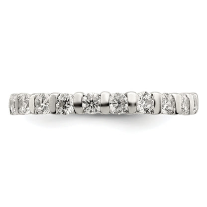 Sterlingsilber Rhodiniert Zirkonia Ring