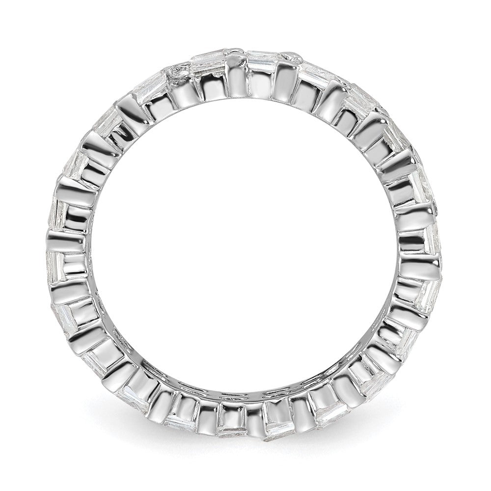 Sterlingsilber Zirkonia Doppelt Ring