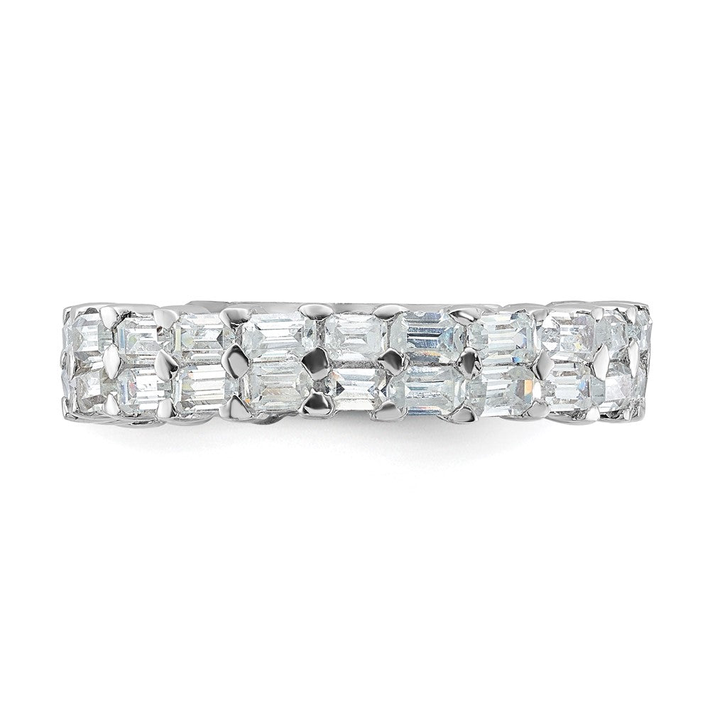Sterlingsilber Zirkonia Doppelt Ring