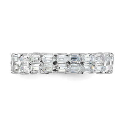 Sterlingsilber Zirkonia Doppelt Ring