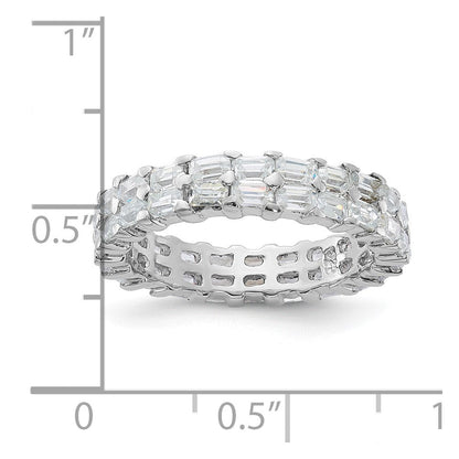 Sterlingsilber Zirkonia Doppelt Ring