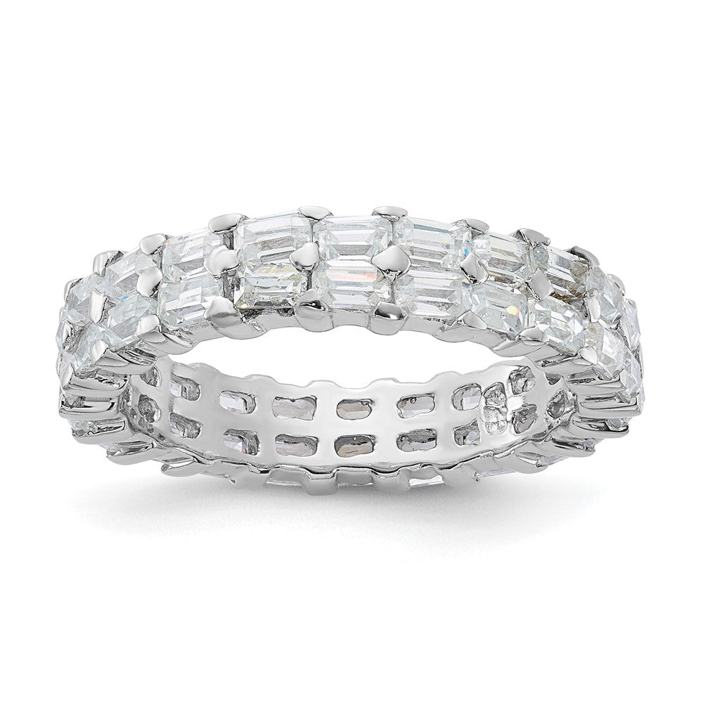 Sterlingsilber Zirkonia Doppelt Ring