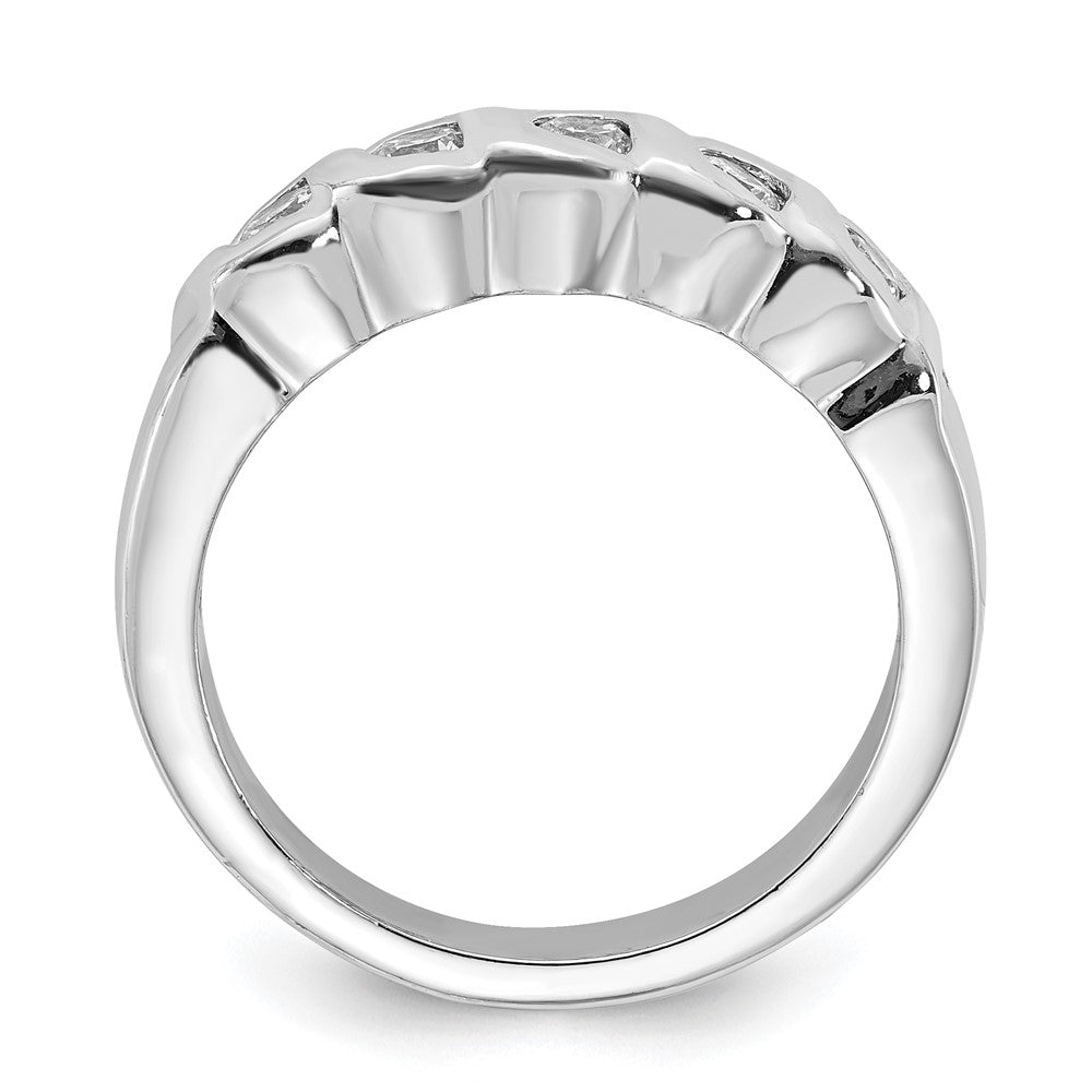 Sterlingsilber Zirkonia Ring (size 8 Nur)