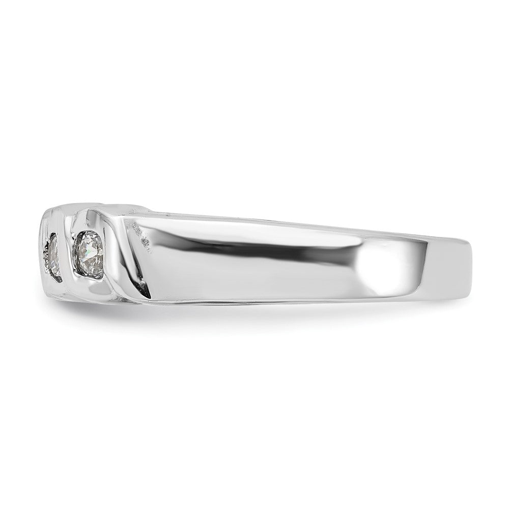 Sterlingsilber Zirkonia Ring (size 8 Nur)