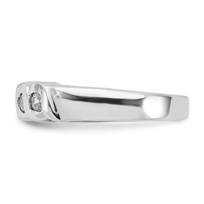 Sterlingsilber Zirkonia Ring (size 8 Nur)