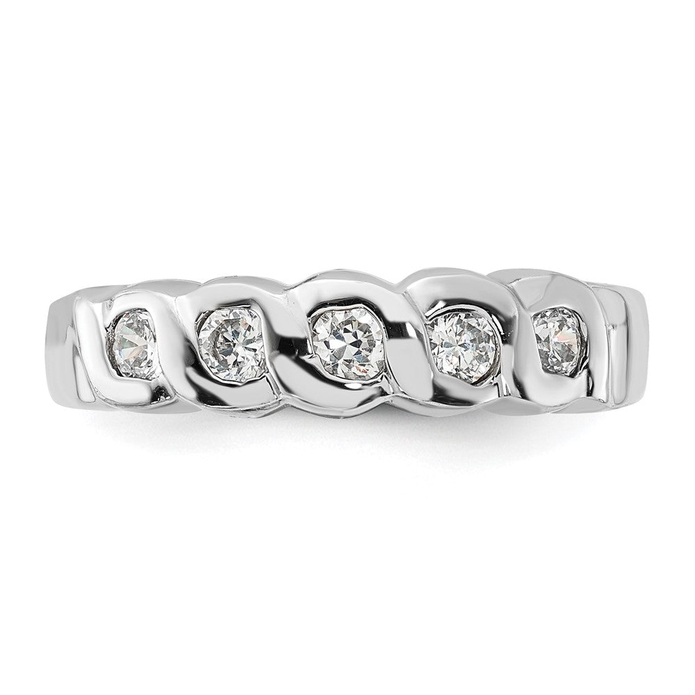 Sterlingsilber Zirkonia Ring (size 8 Nur)
