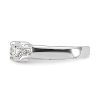Sterlingsilber Zirkonia Ring (size 6 Nur)