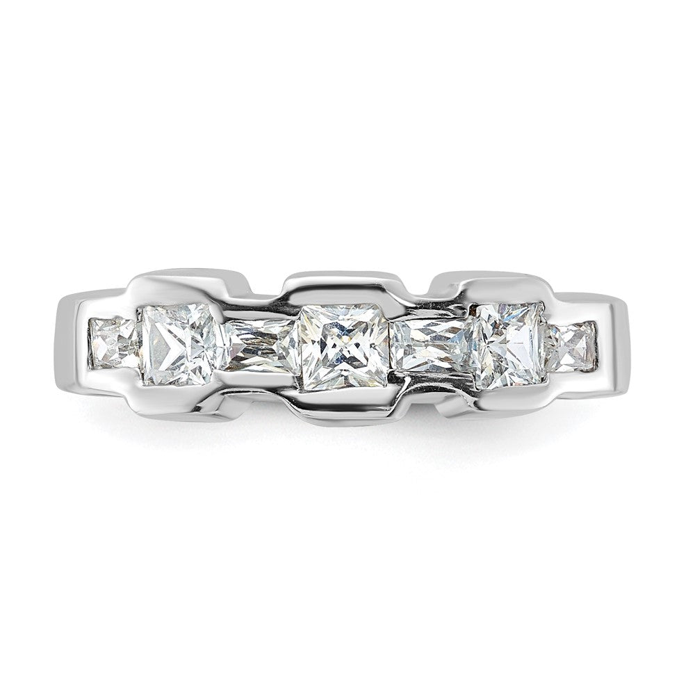 Sterlingsilber Zirkonia Ring (size 6 Nur)