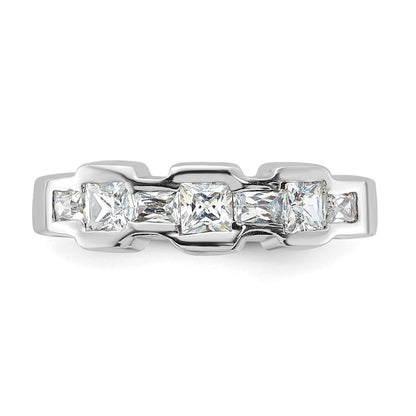Sterlingsilber Zirkonia Ring (size 6 Nur)