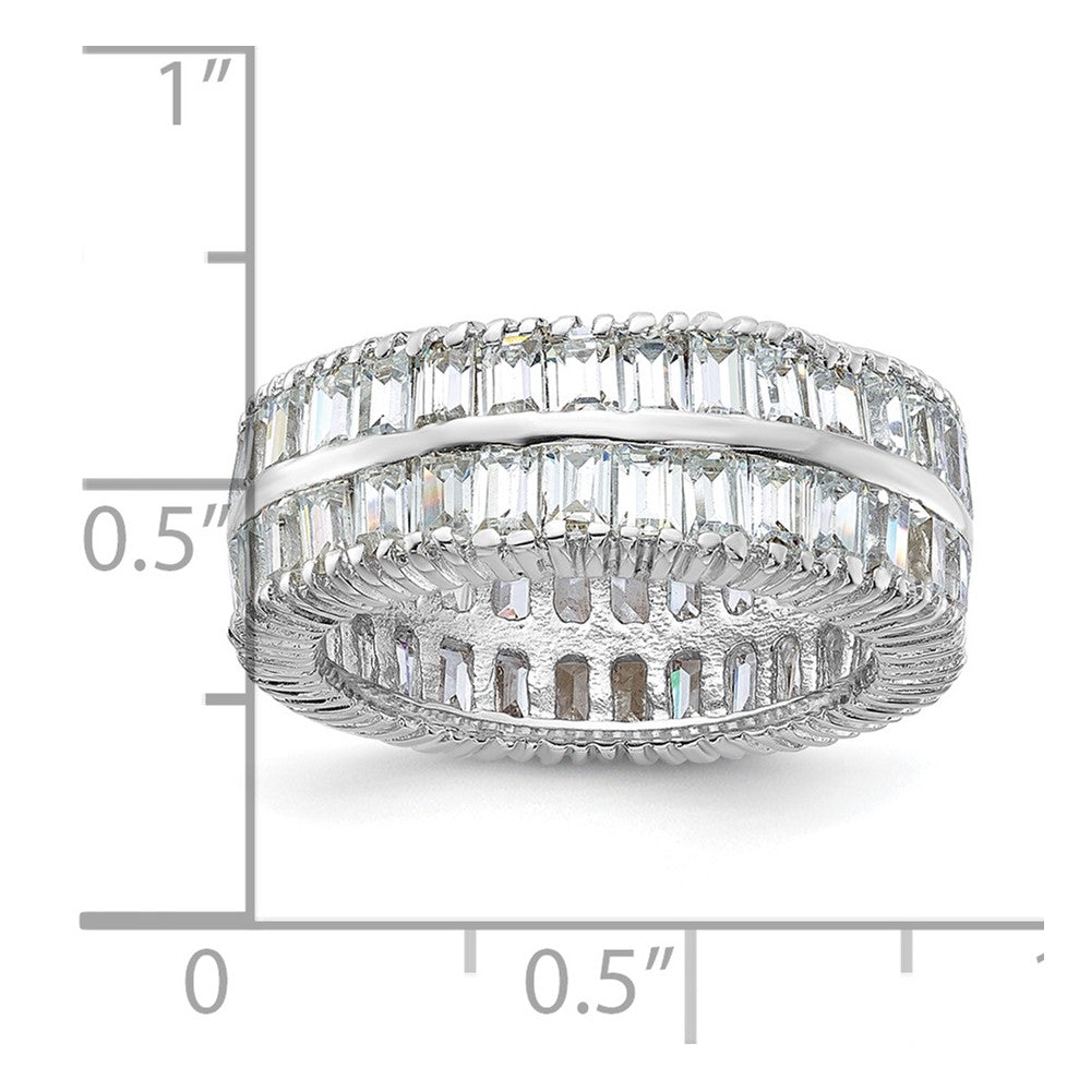 Sterlingsilber Zirkonia Doppelt Ring
