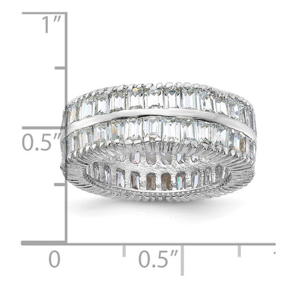 Sterlingsilber Zirkonia Doppelt Ring