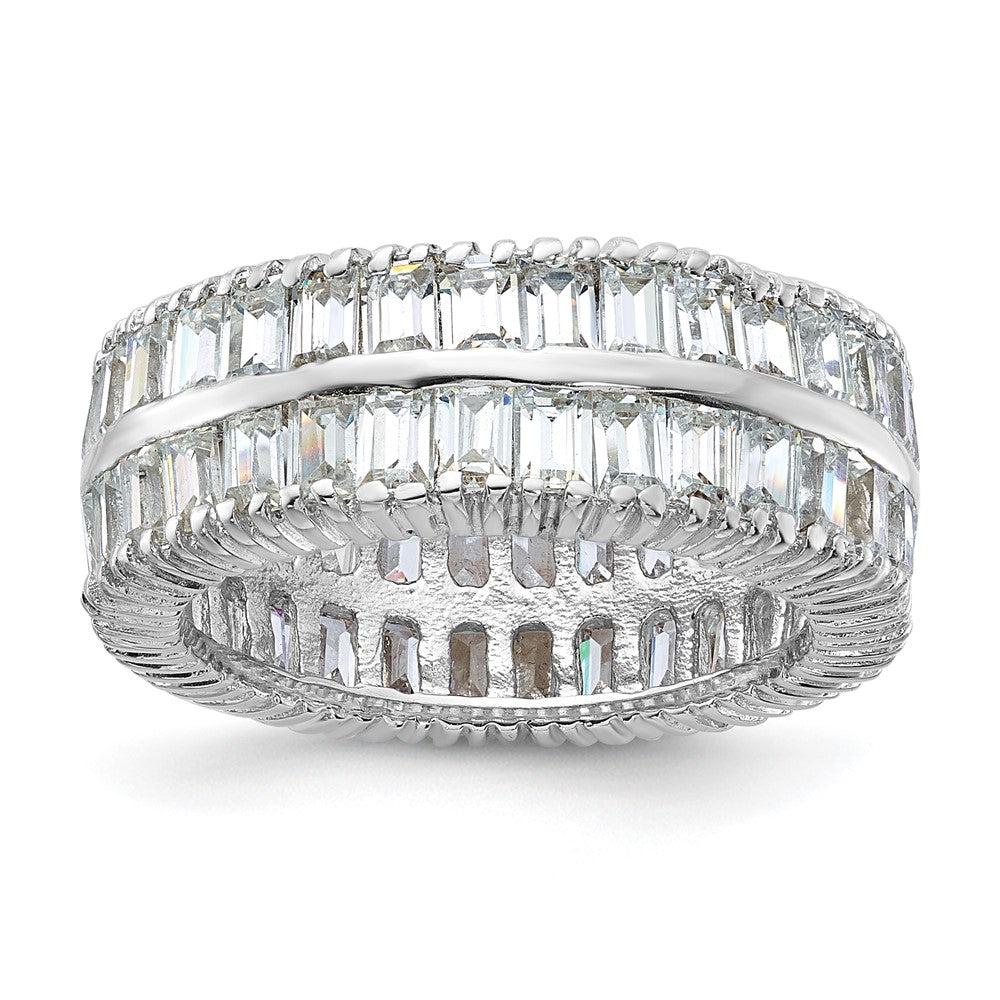 Sterlingsilber Zirkonia Doppelt Ring