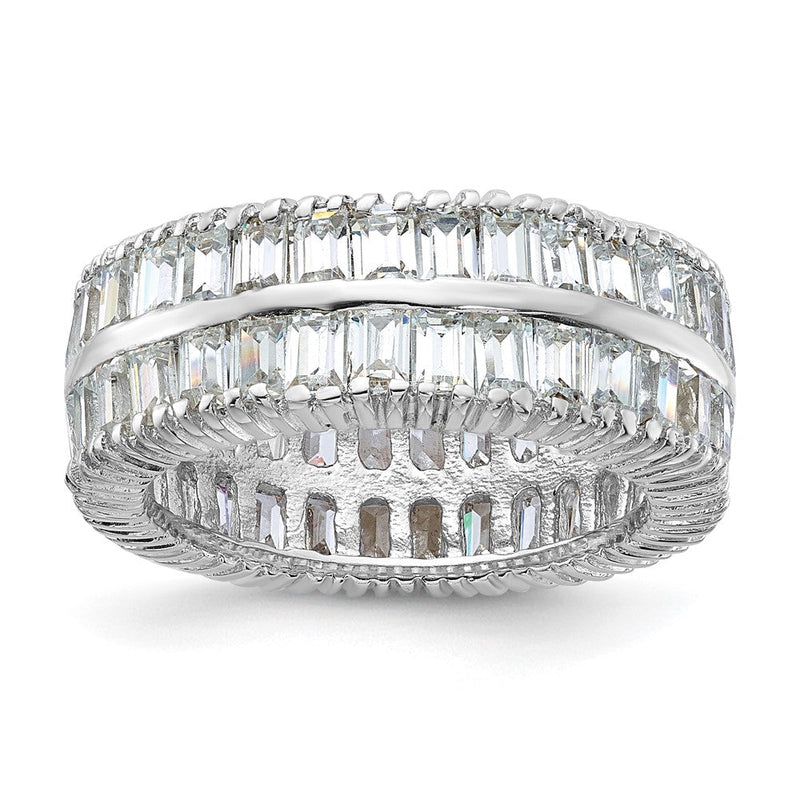Sterlingsilber Zirkonia Doppelt Ring