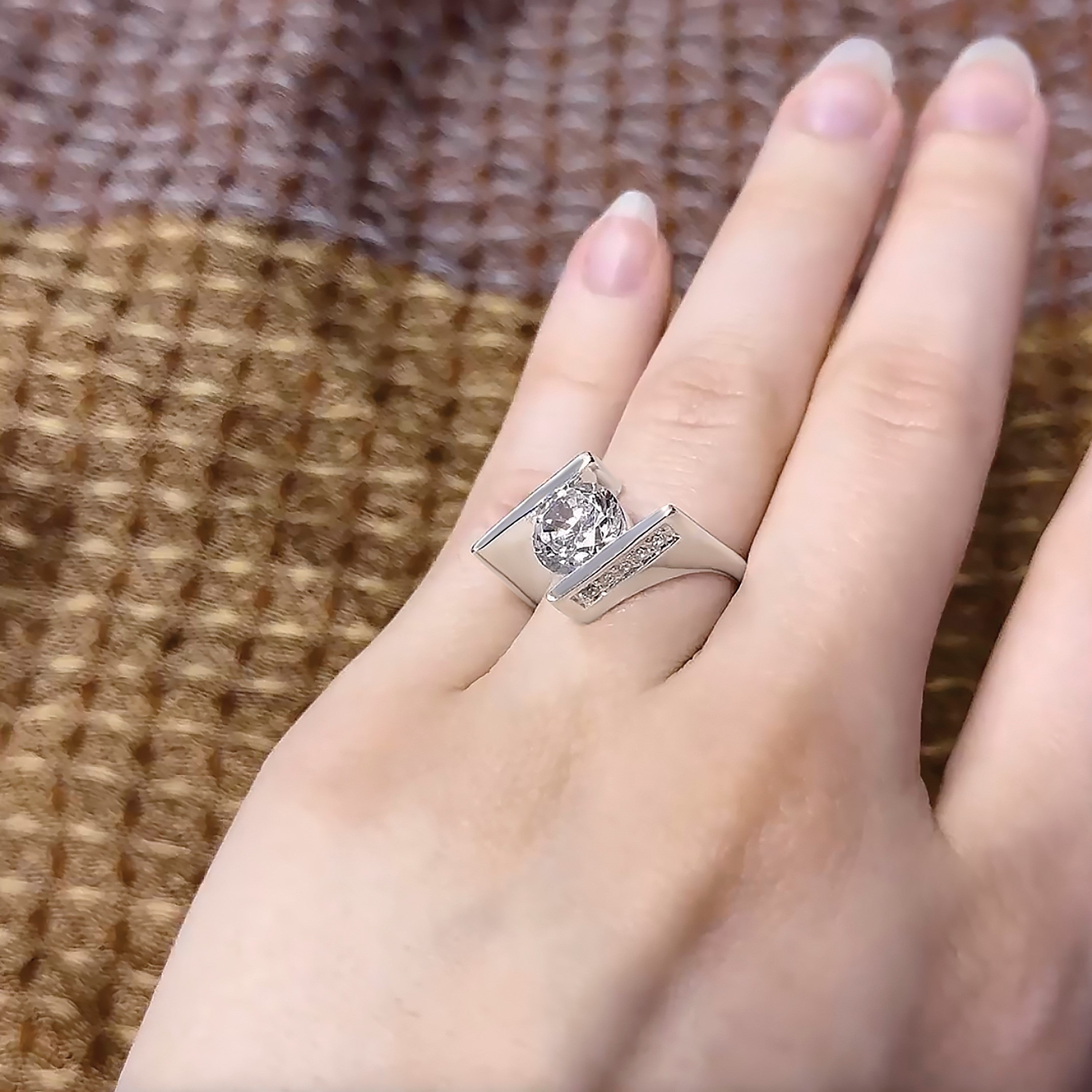 Sterlingsilber Zirkonia Ring
