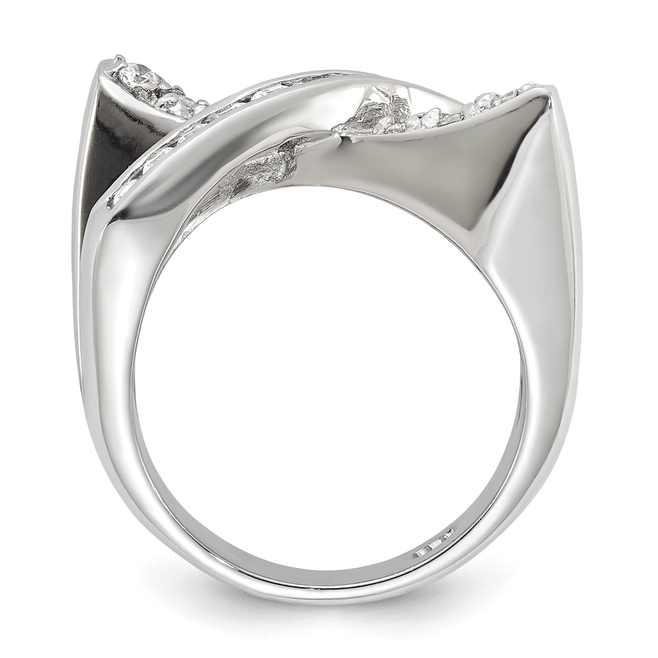 Sterlingsilber Zirkonia X Ring
