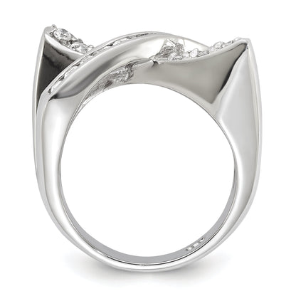Sterlingsilber Zirkonia X Ring