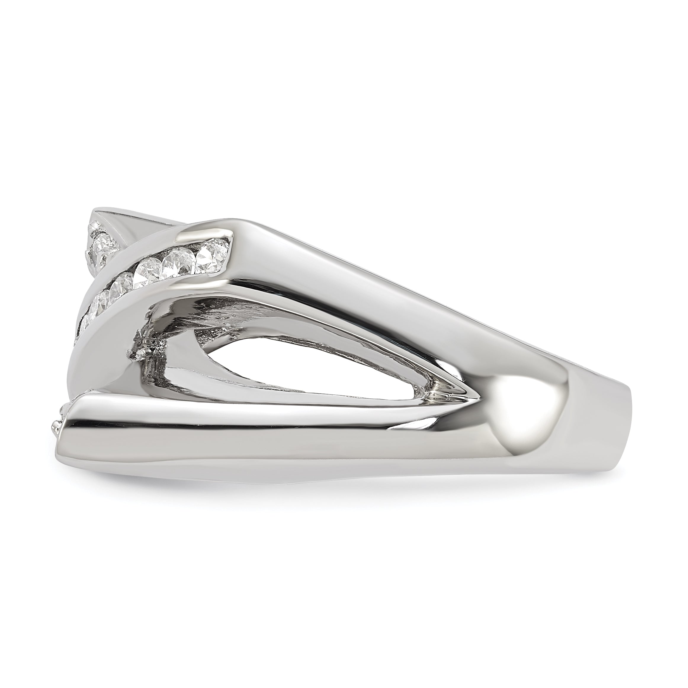 Sterlingsilber Zirkonia X Ring