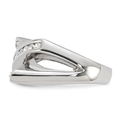 Sterlingsilber Zirkonia X Ring