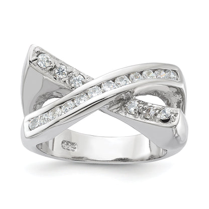 Sterlingsilber Zirkonia X Ring
