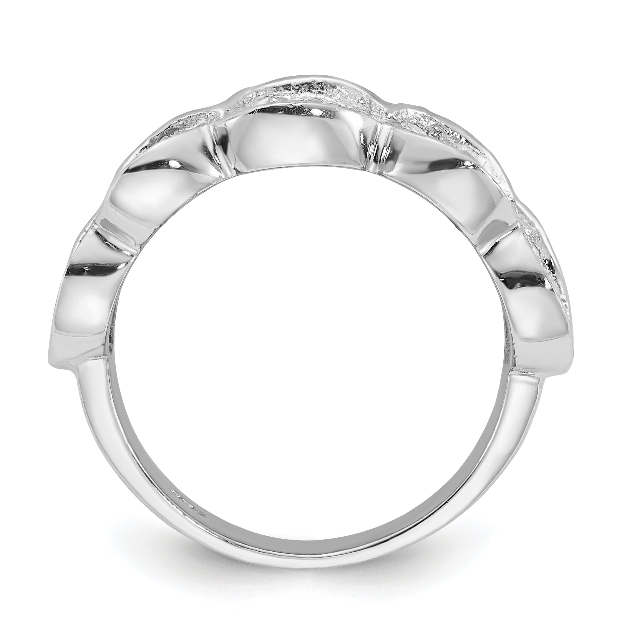 Sterlingsilber Fantasie Zirkonia Cluster Ring