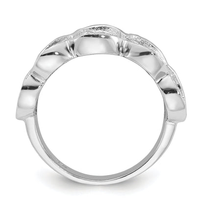 Sterlingsilber Fantasie Zirkonia Cluster Ring
