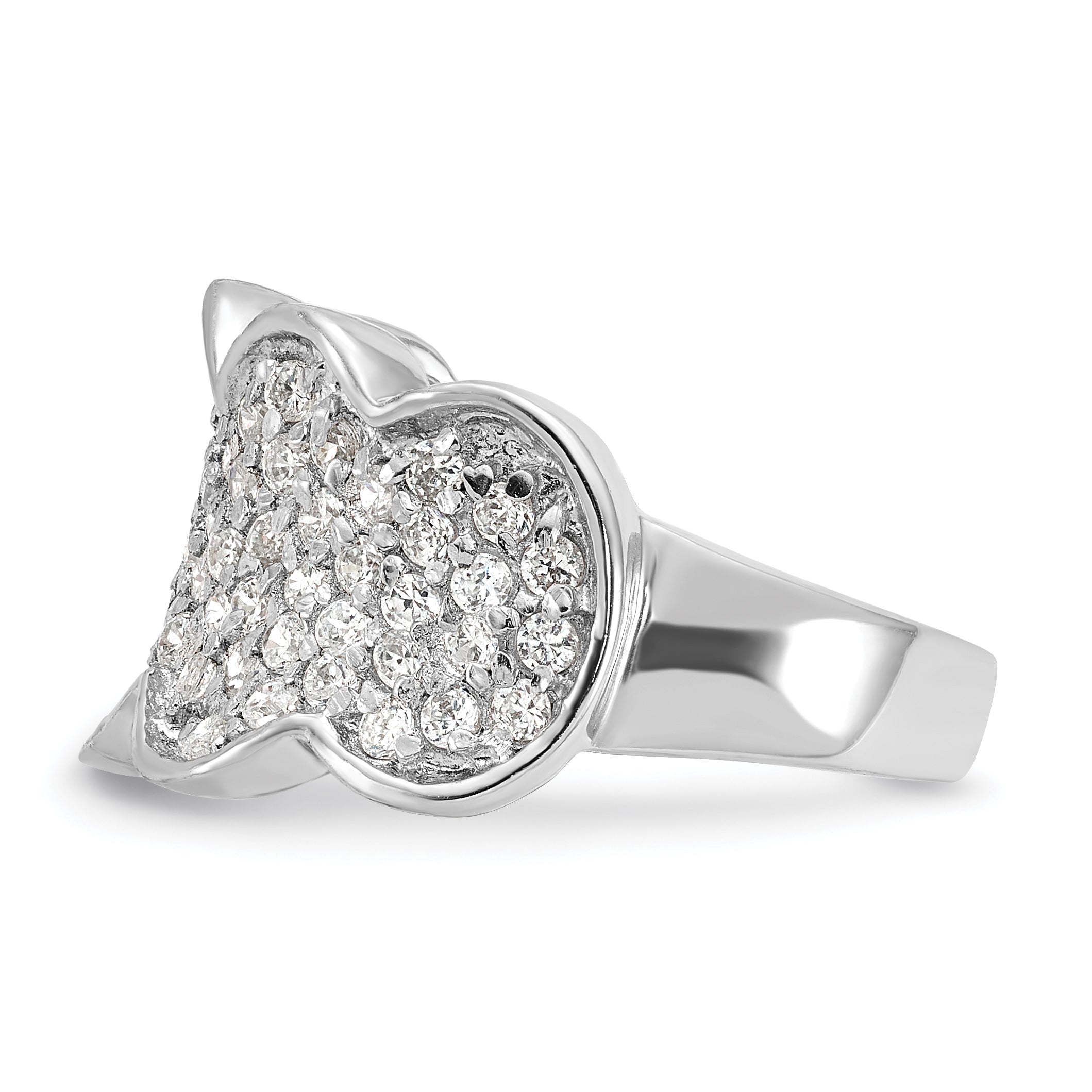 Sterlingsilber Fantasie Zirkonia Cluster Ring