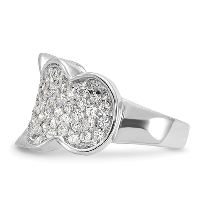Sterlingsilber Fantasie Zirkonia Cluster Ring