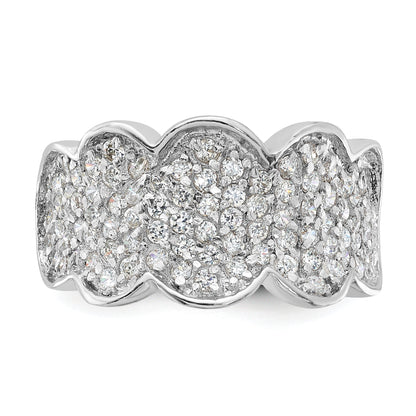 Sterlingsilber Fantasie Zirkonia Cluster Ring
