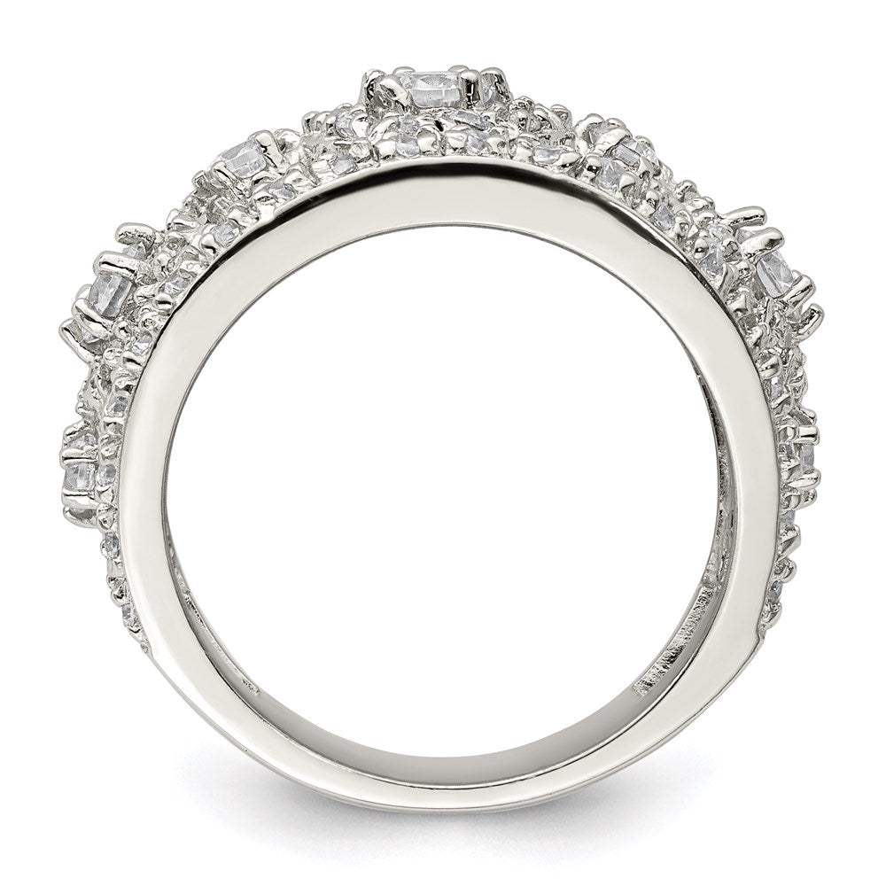 Sterlingsilber Zirkonia Poliert Ring