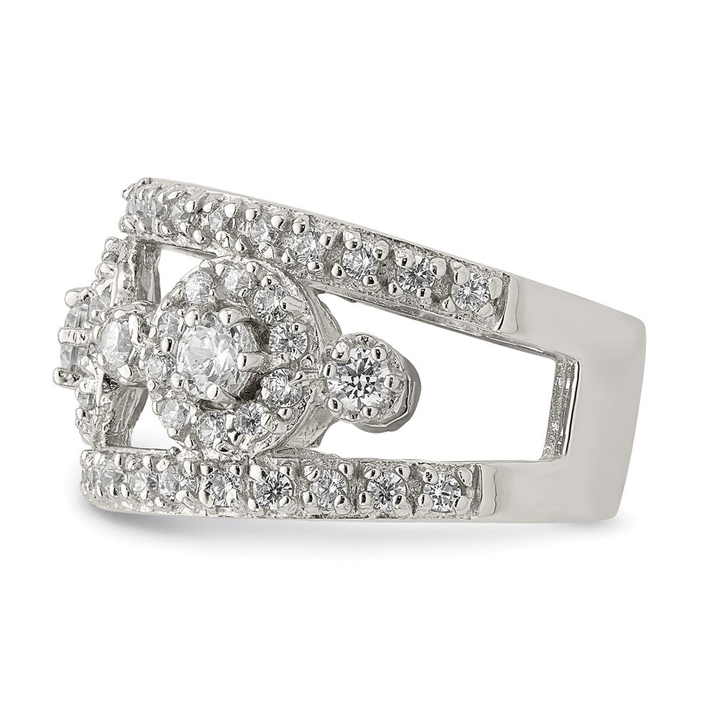 Sterlingsilber Zirkonia Poliert Ring