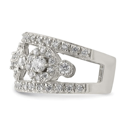 Sterlingsilber Zirkonia Poliert Ring
