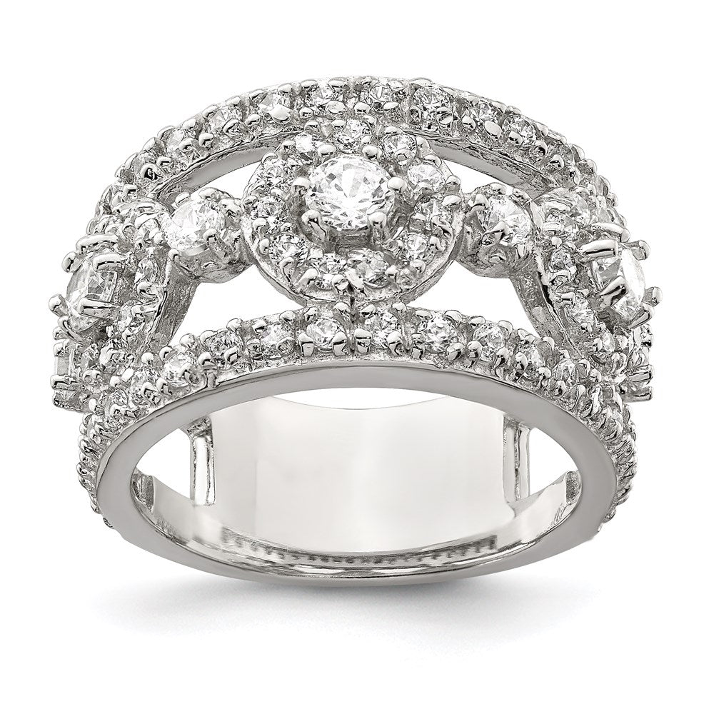 Sterlingsilber Zirkonia Poliert Ring