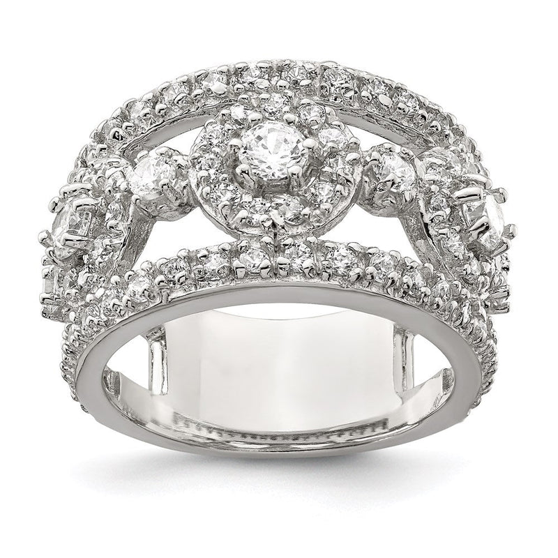 Sterlingsilber Zirkonia Poliert Ring
