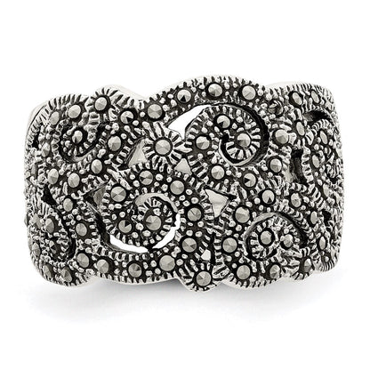Sterlingsilber Markasit Ring