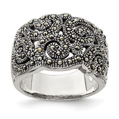 Sterlingsilber Markasit Ring